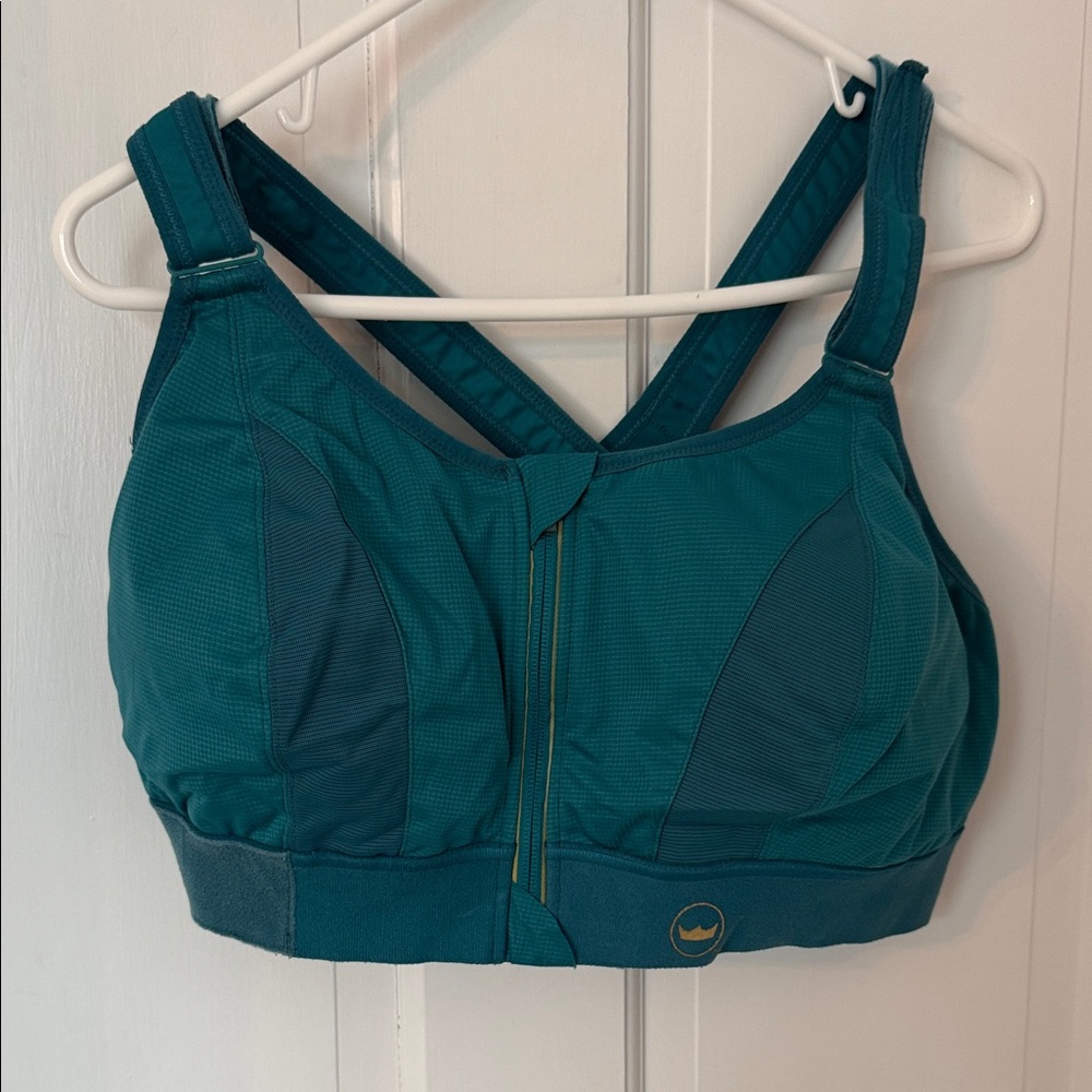 SheFit Teal Women's Sports Bra 4luxe